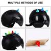 2PCS Multicolor Helmet Devil Horns Motorcycle Electric Bike Car Styling Decoration Helmet Stickers Long Short Parts