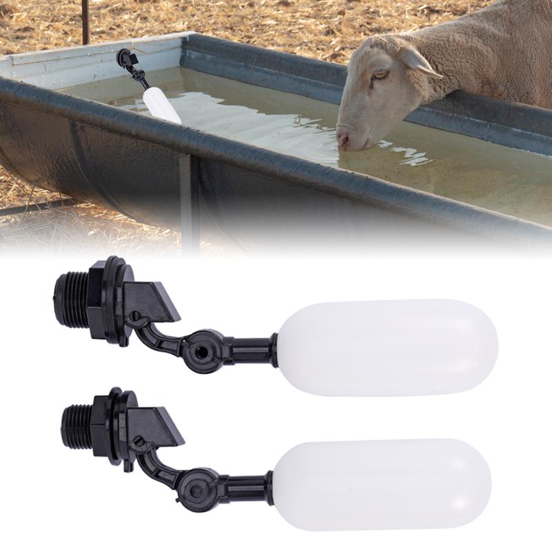 1/2 3/4 Inch Plastic Water Float Ball Valve Automatic Feed Fill Fish Tank Aquarium Water Humidifier Water Control Valve