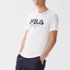 FILA Multicolor Logo Letter Print Sports Short Sleeve T-Shirt Men Tops White F11M128105F-WT