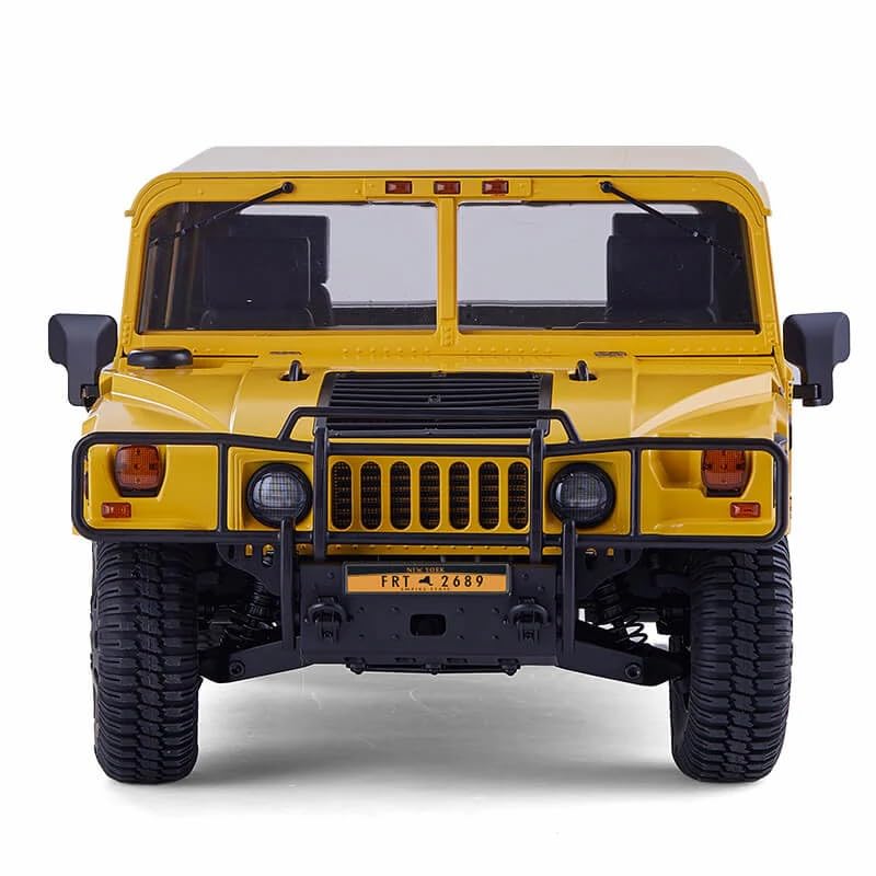 FMS Scale 2006 Hummer H1 Alpha RTR Military Vehicle Crawler 4WD Hobby RC Car with Officially Licensed in Includes Charger 112 Four-Wheel Steering,
