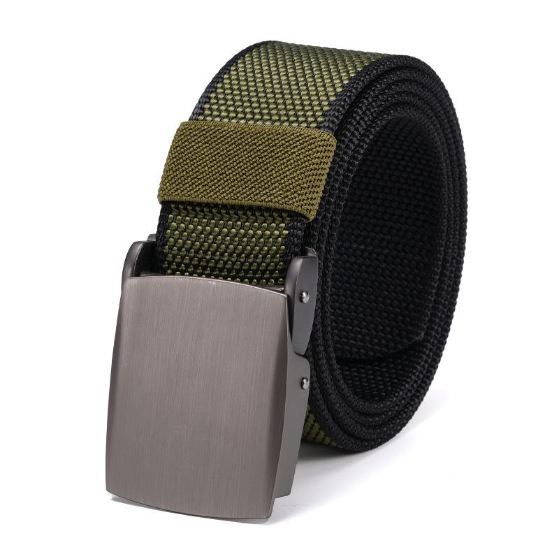 

Новый ремень для брюк, тактический ремень из сплава с автоматической пряжкой из нейлона, мужской ремень из парусины, ремень для рабочей одежды на открытом воздухе 120cm