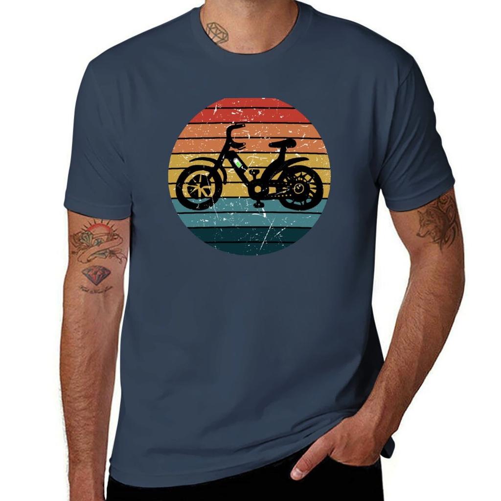 Vintage Electric Bike E Bike Retro TShirt Unisex T Shirt Cotton TShirt