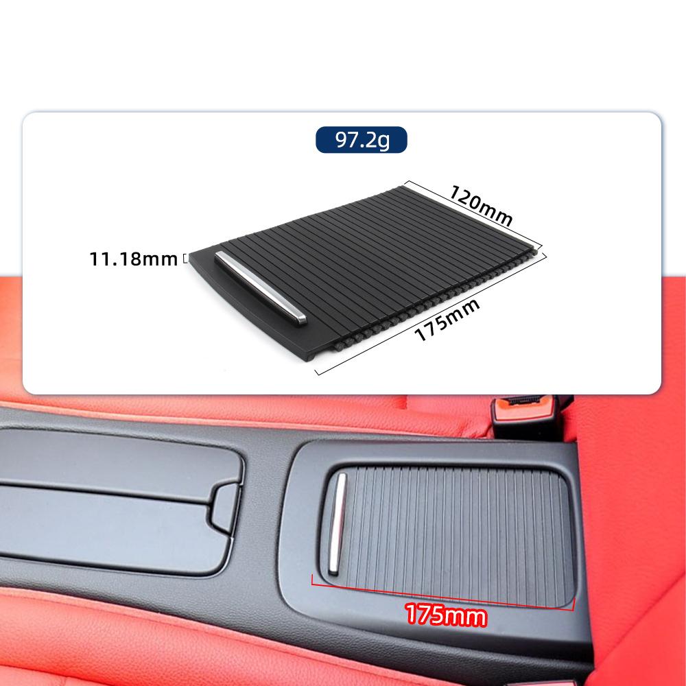 51166963913 For BMW E92 E93 M3 2006-2012 Console Storage Tray Cover Trim Cover Slide Roller Blind Cover Water Cup Holder Curtain