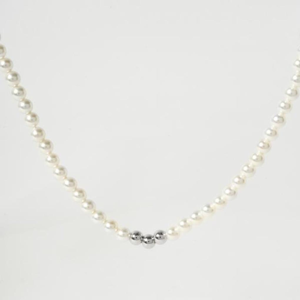 [POPTS] Petite Pearl Earth Layered Necklace OTN222506PWW