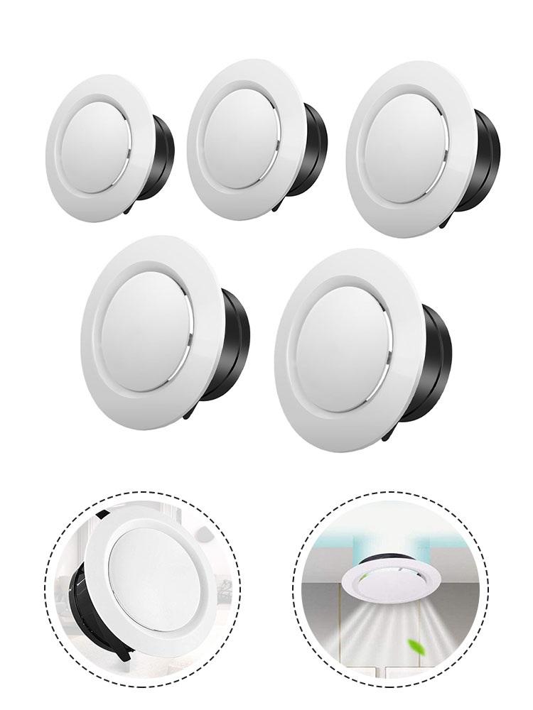 1 PCS ABS Tuyere Ceiling Air Supply Mountable HOT AIR Vent Grille Cover Easy Diffuser A Djustable Air Volume Exhaust Hood