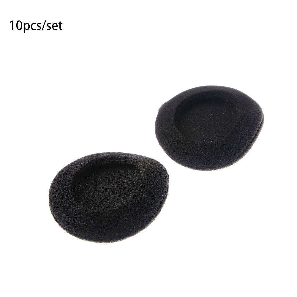 10pcs Earphone Accessories Foam Cushion Replacement 50mm Sponge Ear Pads Earpads Headphones Sponge Pad black