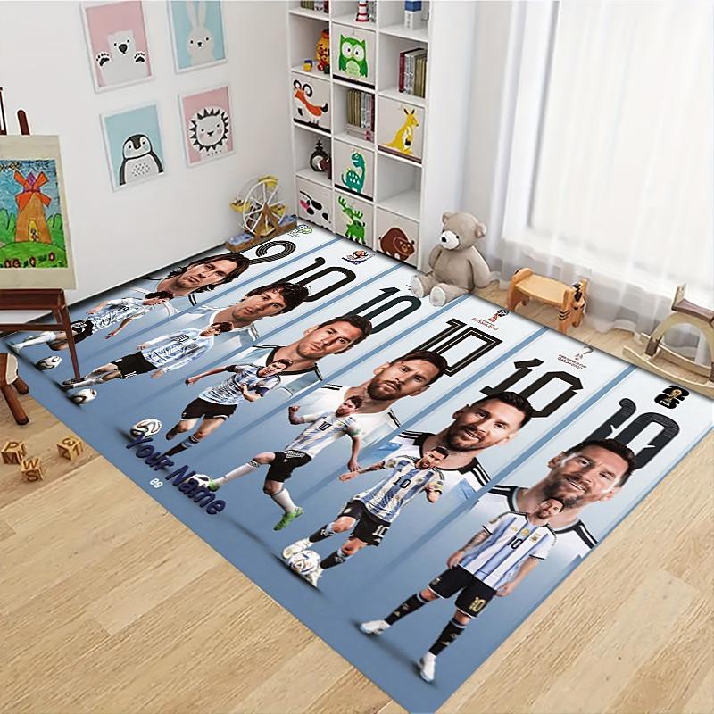 Custom Number Ten Legend Carpet Rug Soft Washable Anti Slip Home Living Room Sofa Mats Personalized Christmas Rug