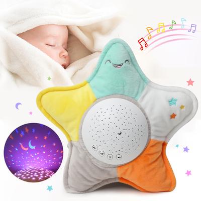 Çocuk Yumuşak Oyuncaklar Peluş Uyku LED Gece Lambası Peluş Hayvan Peluş Oyuncaklar Müzikli Lamba Yıldız Projeksiyon Işığı ile Bebek Oyuncakları Kız Erkek İçin