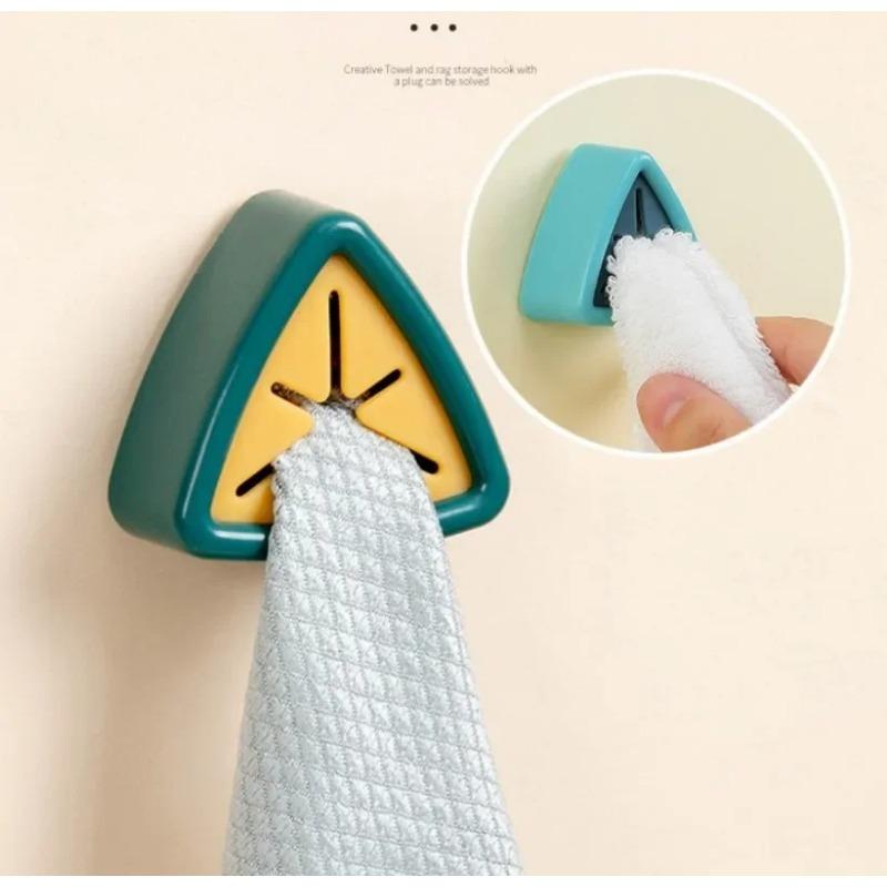 1/3PCS Towel Storage Rack Laundry Cloth Rag Hook Non-perforated Storage Rack Clip Sucker Wall Bathroom Kitchen Accessories