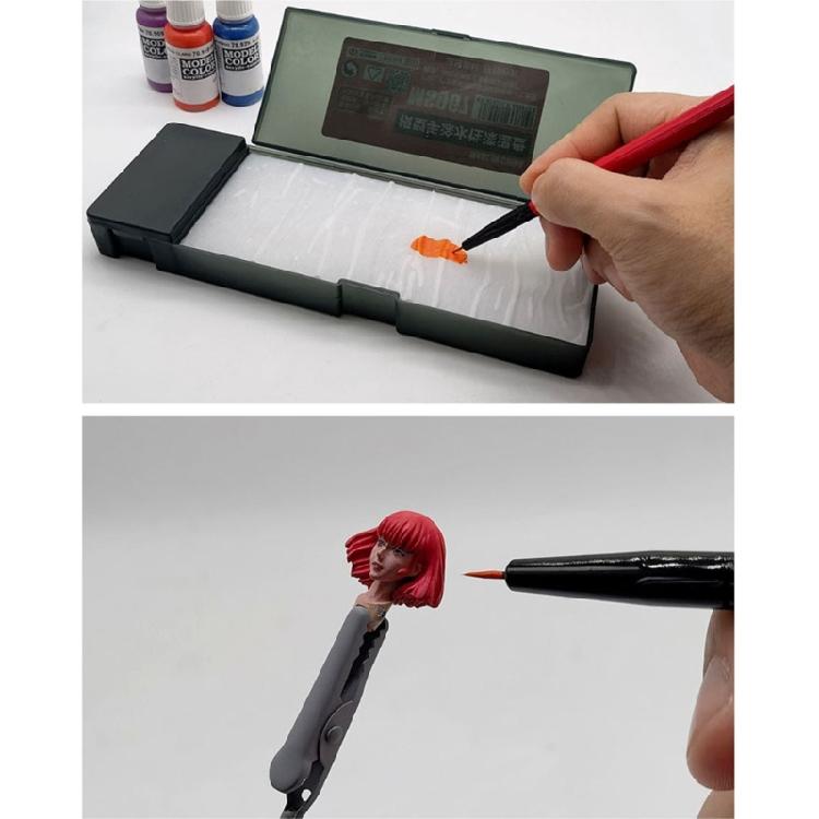 Sturdy Plastic Moisture Box Sturdy DIY Modeling Tool For Stable Paints And Easily Cleaning After Use