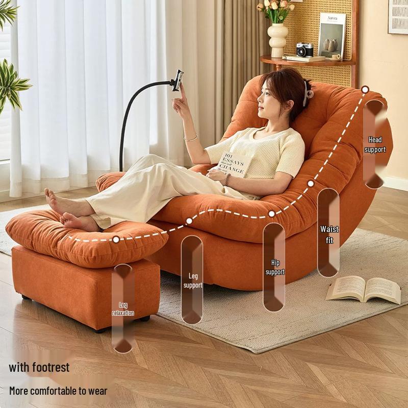 Comfort Rocking Recliner: Living Room, Bedroom, Balcony Single Sofa for One