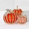 Halloween Classic Rhinestone Pumpkin Brooches for Women Plant Pins Event Party New Gfits Backpack Decoration Clothes Accessories
