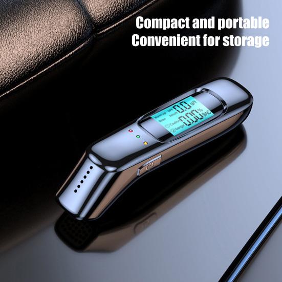 Breathalyzer Tester with LCD Digital Display 0.000-0.199% USB Rechargeable Portable Pocket Non-Contact Tester Accurate