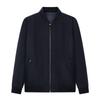 Jiumuwang Men's Wool Blend Baseball Collar Jacket