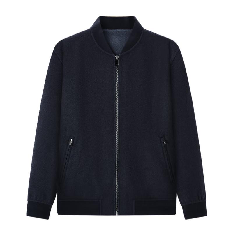 Jiumuwang Men s Wool Blend Baseball Collar Jacket 2XL