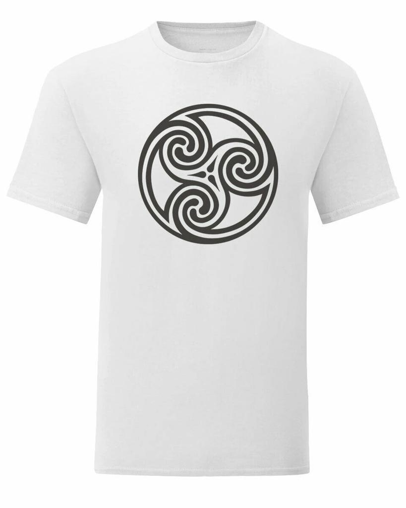 Celtic Triple Spiral Symbo T Shirt New 100 Cotton Short Sleeve ONeck Tshirt Casual Clothing Mens Top