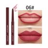 Pink Waterproof Automatic Matte Lip Liner - Smudge-Proof Lipstick Pencil