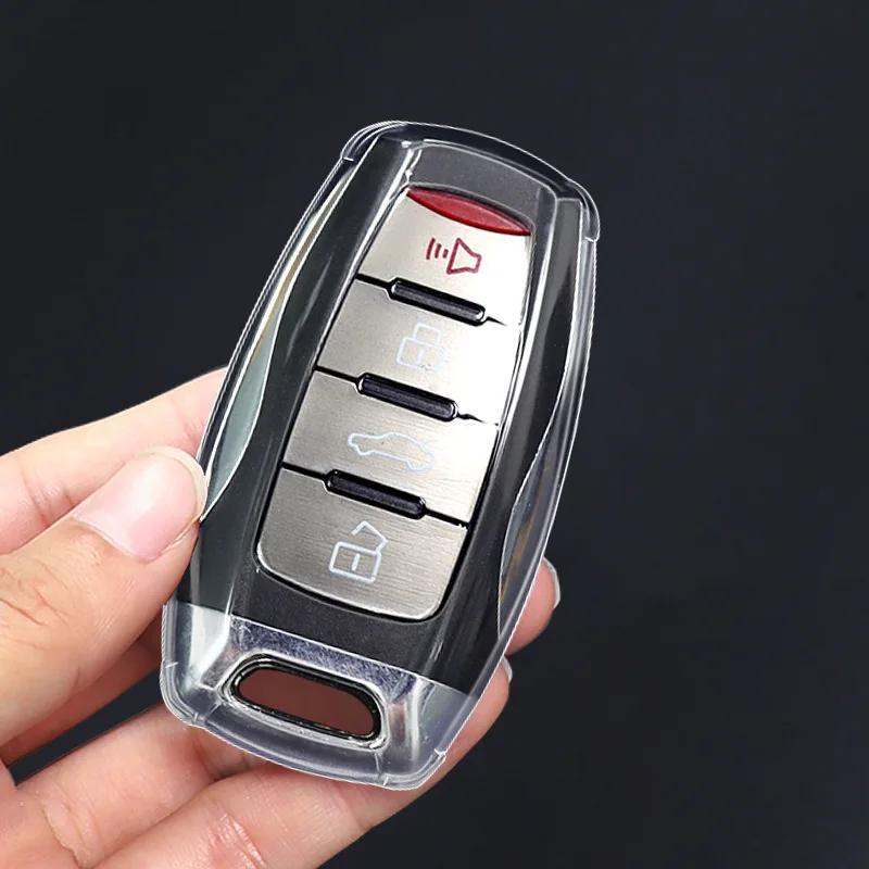 TPU Car remote cover for Great Wall Poer GWM Ute Cannon Pao P Series Haval Hover H6 H7 H8 H4 H9 F5 F7 H2S Transparent key Case