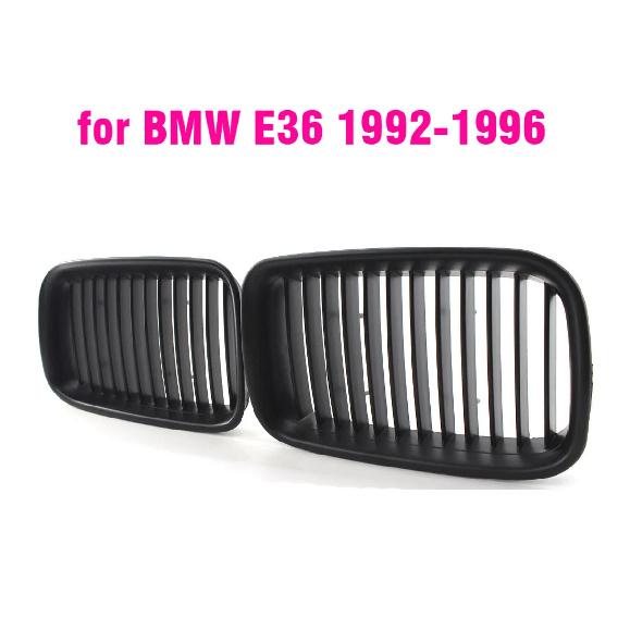 BLACK E36 Grille ABS Front Replacement Hood Kidney Grill For BMW E36 1997 1998 1999  for BMW  318i 323i 325i 320i 328i