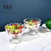 Temperature Resistant Glass Dessert Bowl, Footed Ice Cream Cup, Small Vintage Cup Parfait for Sundae, Fruit, Pudding, Condiment, Snacks, Serving