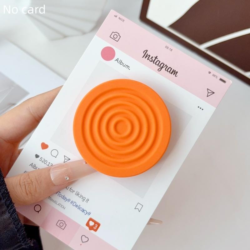 Macaroon Color Ripple Cute Magnetic Stands For iPhone 18 Samsung For MagSafe Expandable Phone Holder Foldable Ring Support