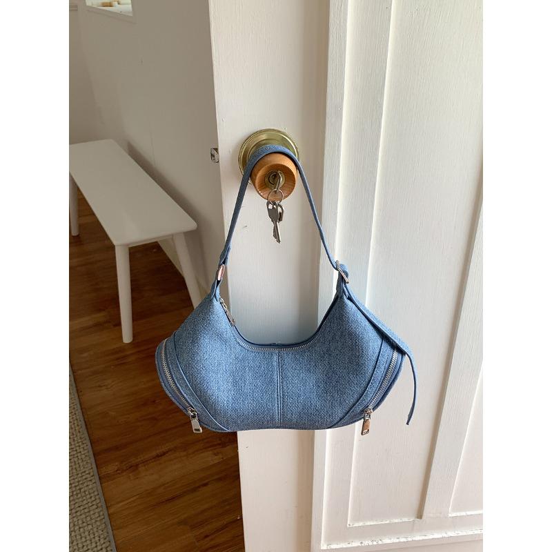 

Модная сумка-тоут нишевого стиля, сумка под мышкой, женская, для личности, острая девушка, универсальная, сумка-подушка, женская, на плечо, для женщин темно-синий