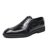 Fashion Italian Brand Men's Pointed Formal Shoes High-end High-quality Men's Split Leather Shoes Leather Casual Shoes Free Delivery