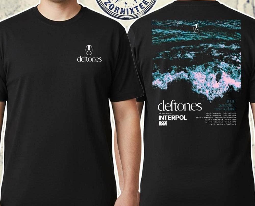 Deftones Australia New Zealand 2026 Tour Cities List With Special T Shirt PP2734 XL