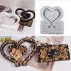 Silicone Casting Moulds Heart-shaped Non-deformation Easy Release Flexible Resin Reusable Handmade Gift Mold