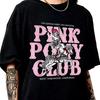 Unisex-Shirt Baumwolle Oversize Große Größe Rosa Pony Club T-Shirt, Chappell Roan T-Shirt, Midwest Princess Tour S-4XL