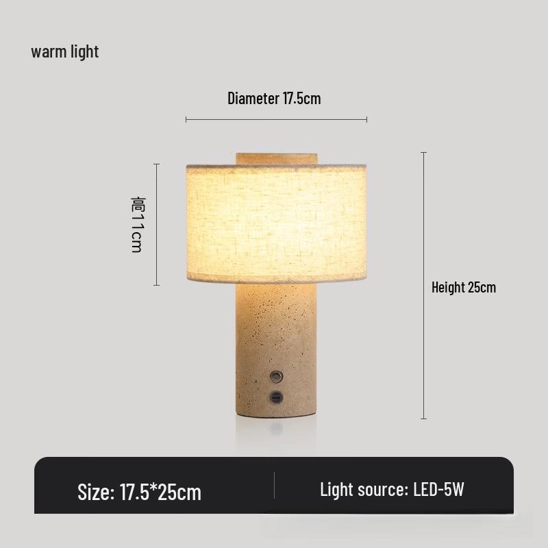 

Dream Bubble Yellow Travertine Table Lamp