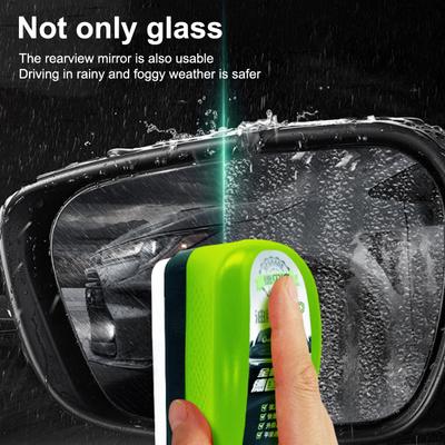 Car Glass Glossy Powerful Car Windshield Cleaner Oil Film Remover Car Window Glass Cleaner Removes Dirt Car Cleaning Brush