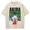 Akira Manga Graphic Tshirt Summer Cotton Short Sleeve Tees Men Women Clothing Vintage Washed Oversized T Shirt Streetwear