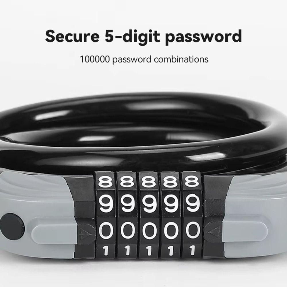 1200MM Fahrrad-Zahlenschlosskabel ABS mit Stahldraht Stahlkabel-Schloss Fahrradzubehör