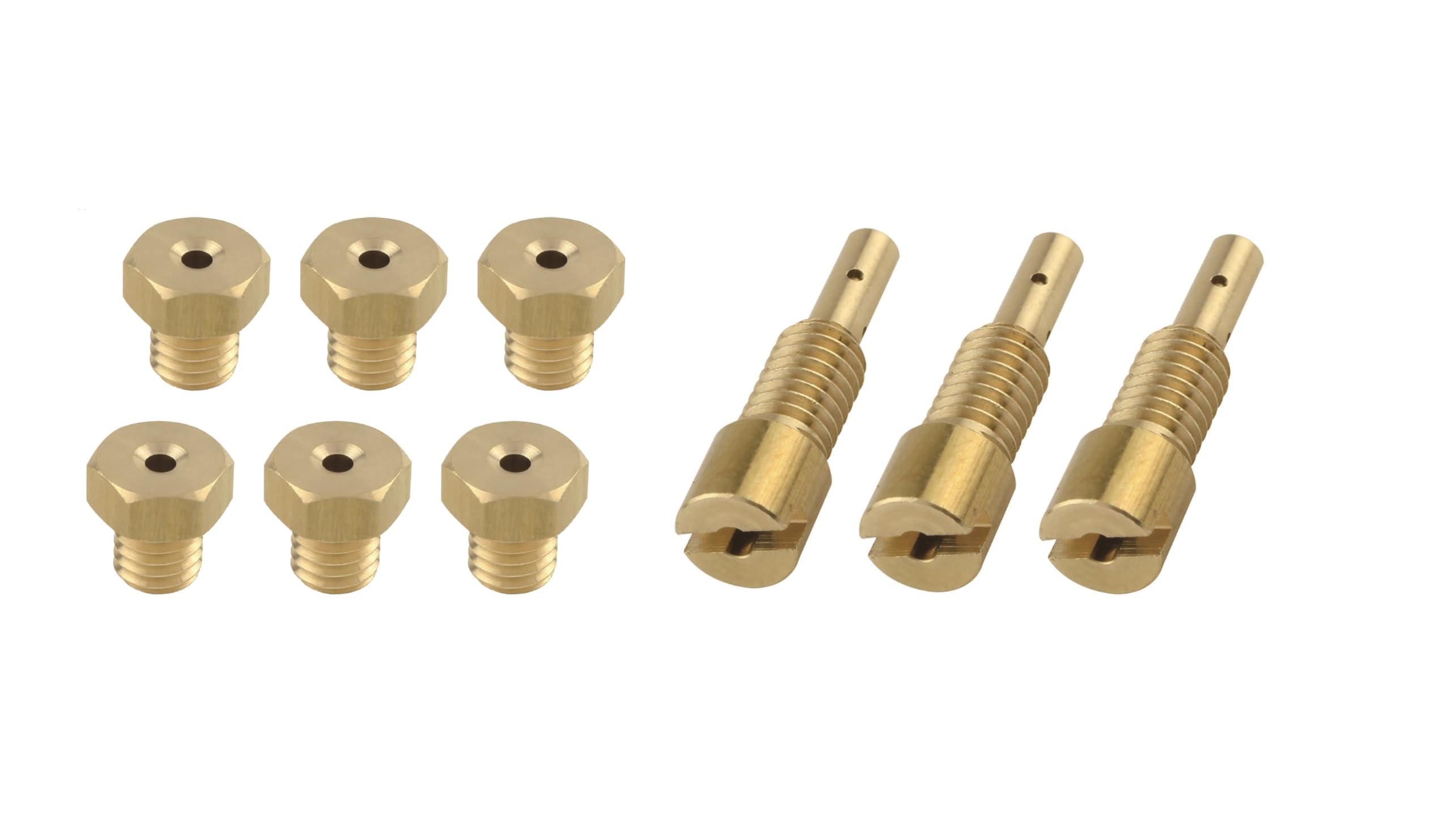 

POSH FAITH Мотоциклетный Главный жиклер Увеличенный Главный жиклер и Жиклер холостого хода для TW200 для Набора жиклеров/пилотов, (7x8) (28x5-A) (вверх 1999) 792003-10 золотой