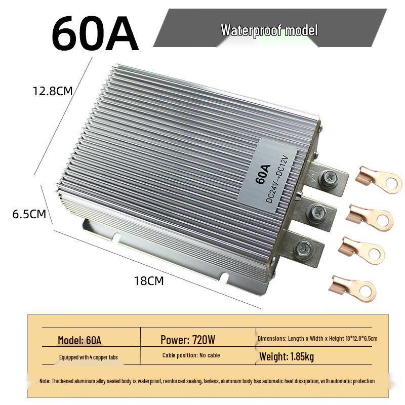 

Rongyu 60A 720W Waterproof Vehicle Step-Down Converter