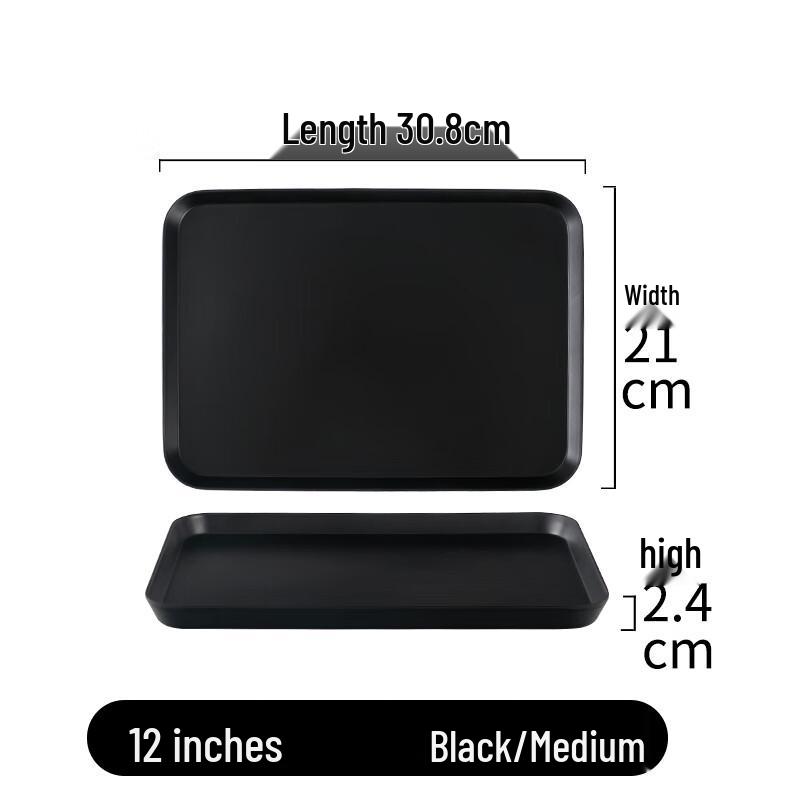 Nordic Rectangular Melamine Serving Tray