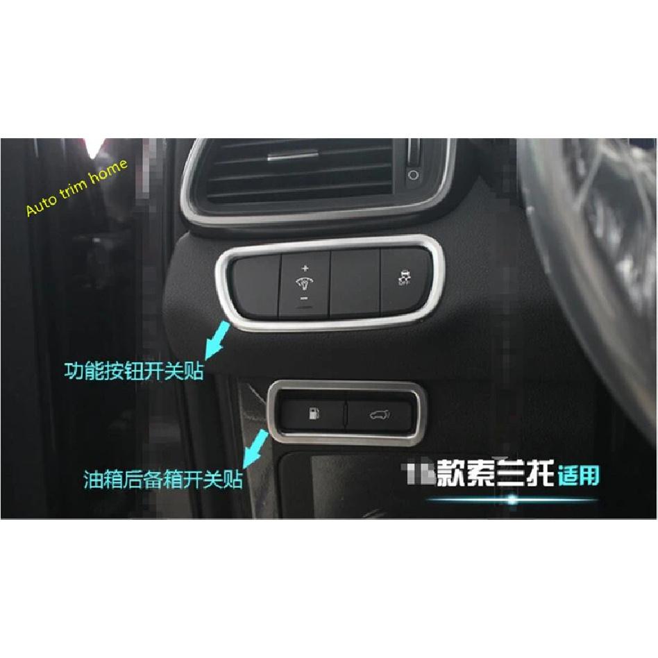 ABS Fuel Rear Trunk Lights Lamps Switch Button Control Panel Cover Trim Fit For KIA Sorento 2015 - Interior Accessories