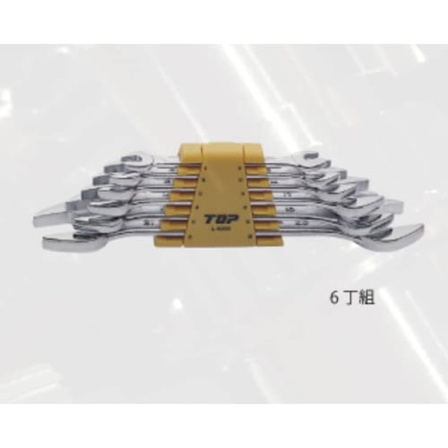 TOP Industrial (TOP) Combination Wrench Set of 6, 8-17mm, 12-Point Forged Wrench with Holder, CW-6000, Tsubame-Sanjo, Made in Japan