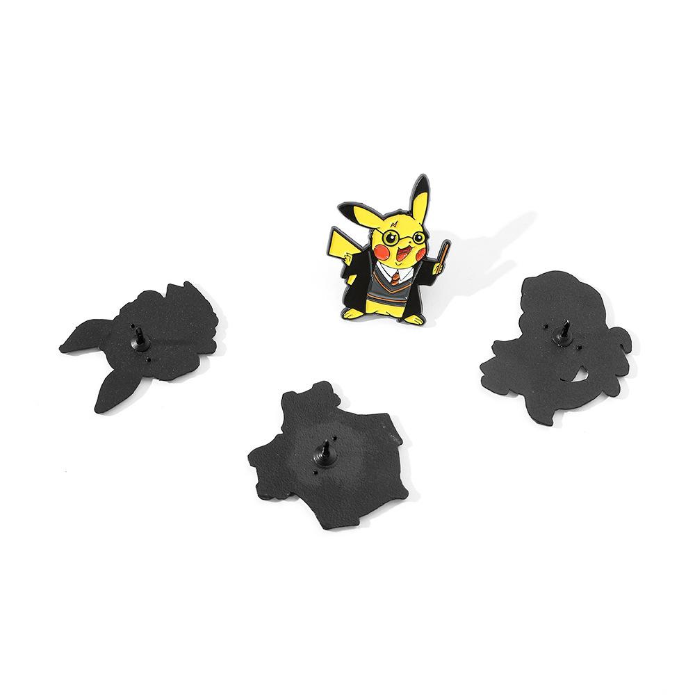 Roztomilé kreativní filmové a televizní postavy kovové odznaky Pokémon Pokémon Pikachu brož špendlík