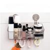 Suction Cup Bathroom Sink Cosmetics Storage Box - No Drilling Required Wall-Mounted
