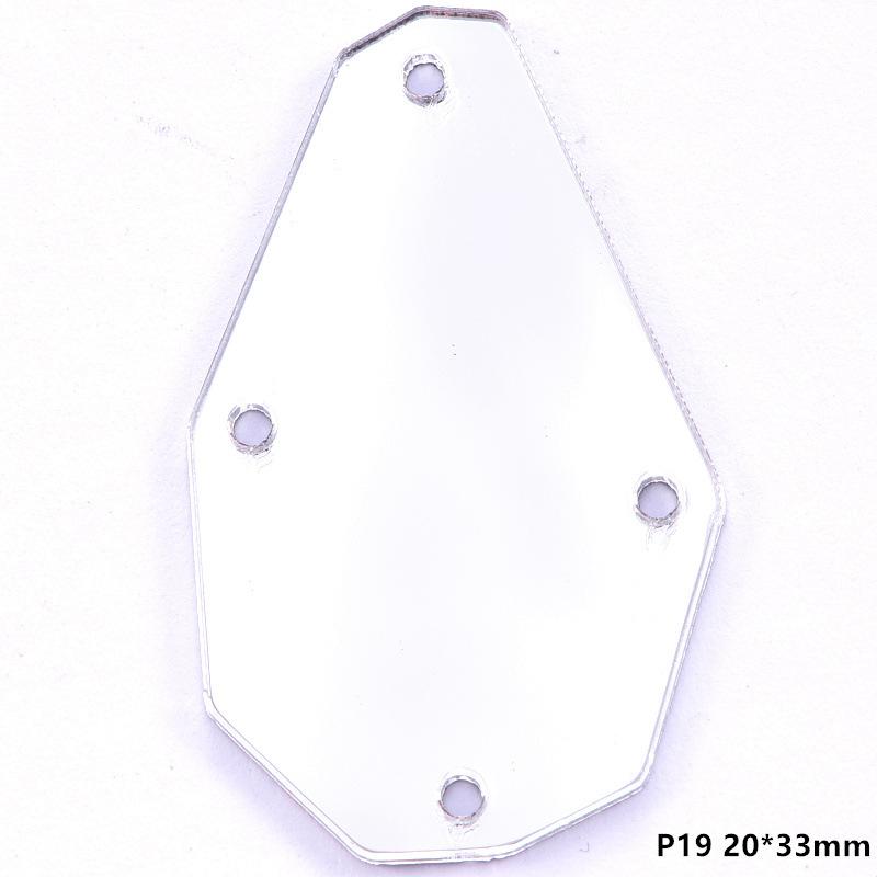 Acrylic Hand Seam Drill, Flat Bottom Special-Shaped Mirror Diy Clothing Decoration Jewelry Mirror Accessories Seam Drill