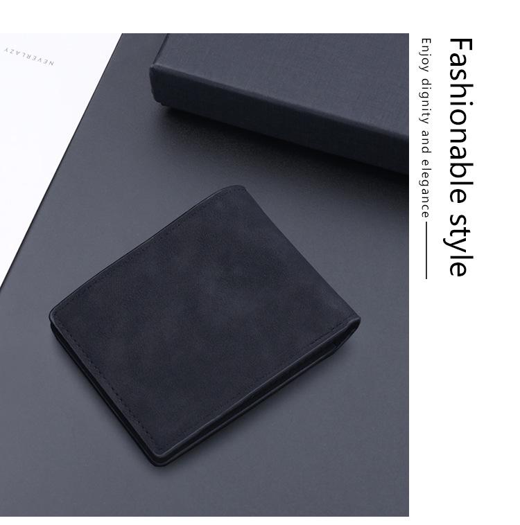 Men's Short Leather Wallet - In Stock