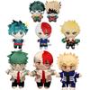 Anime MHA Figure Izuku Midoriya Katsuki Bakugou Shoto Todoroki Plush Toys Soft Plush Keychain Doll Cute Sofa Pillow Pendant Gift