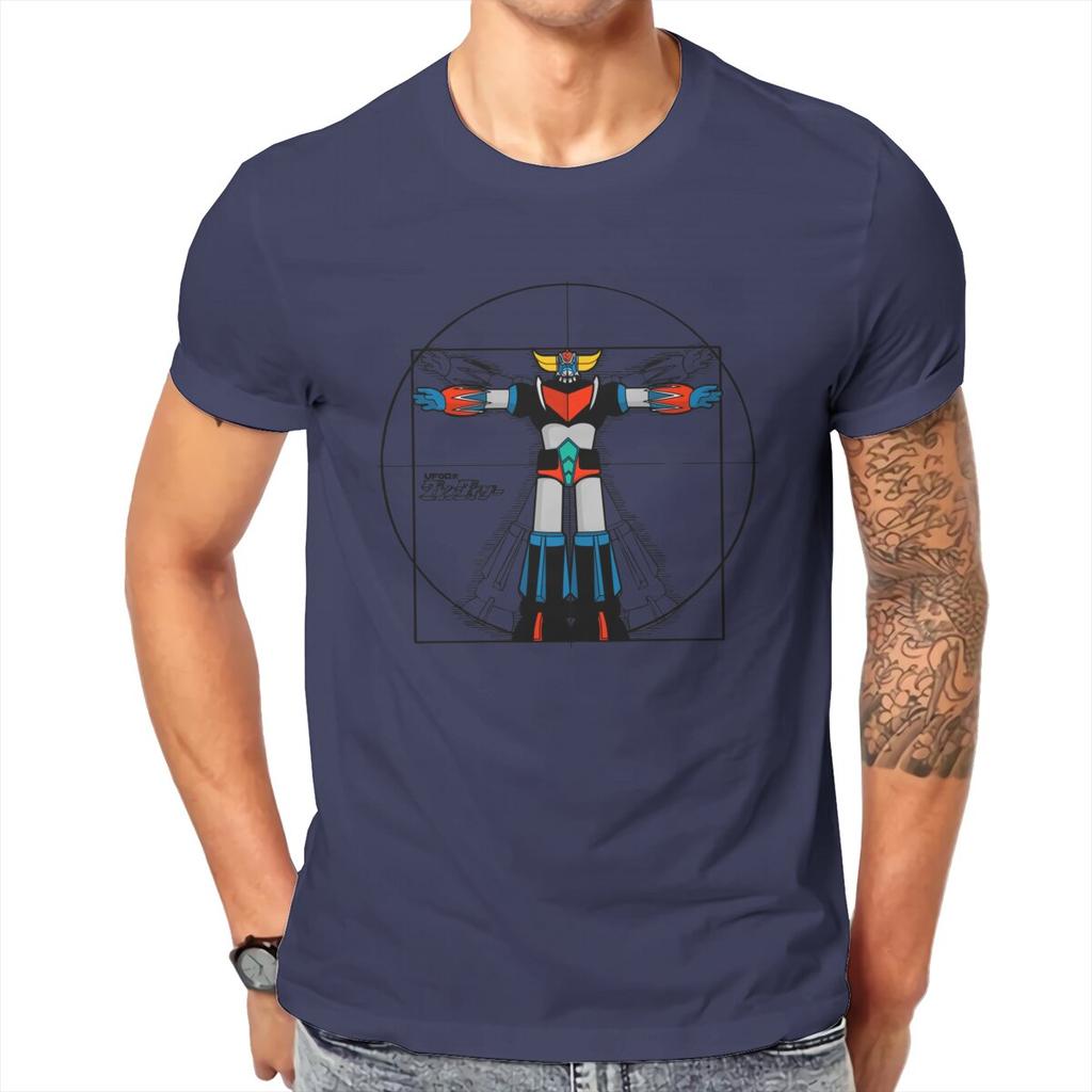 Men 192 Vitru Grendizer Goldorak UFO Robot T Shirt 100% Cotton Clothing Vintage Short Sleeve Tee Shirt Gift Idea T-Shirts