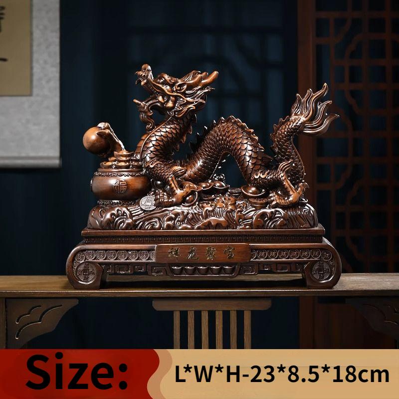 

Украшения с золотым драконом по фен-шуй привлекают богатство и процветание в гостиную, фойе, телевизор, шкаф, офис, украшение, подарок на открытие