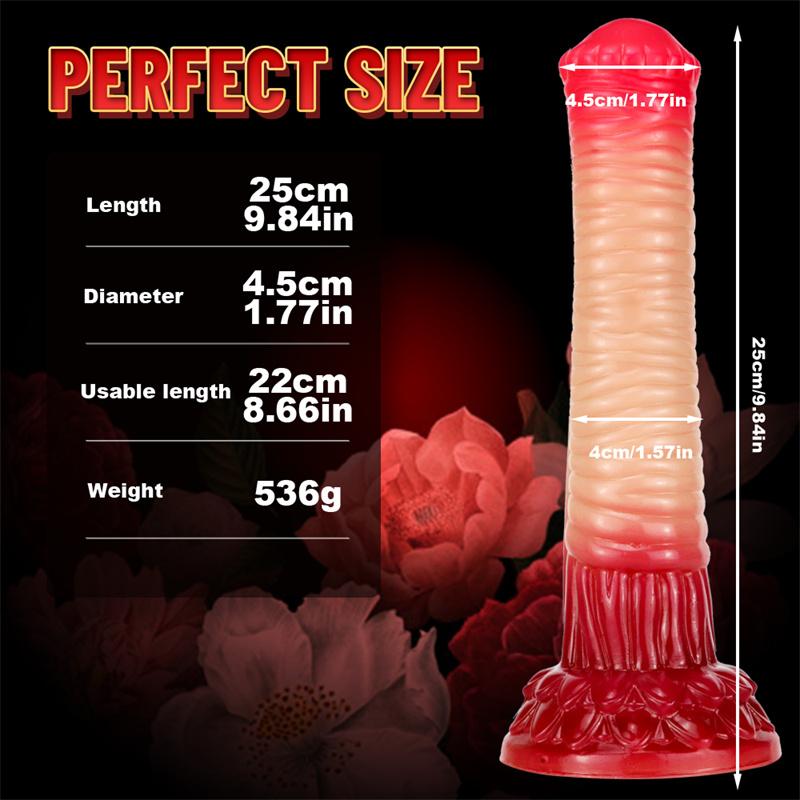 Liquid Silicone Horse Cock Imitation Phallus Thick Animal Dildo Female Backyard Anal Plug Adult Products