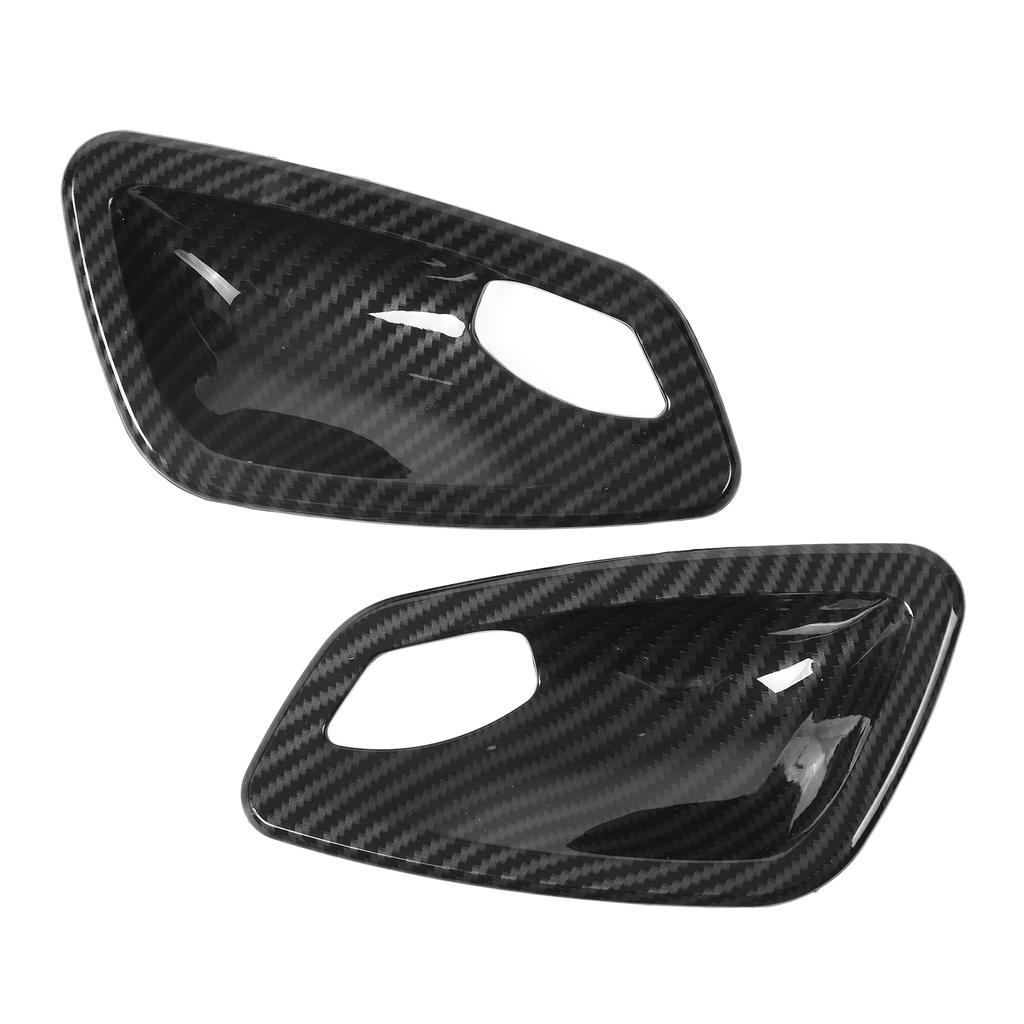 2 Stück Auto Innen Türschale Griffabdeckung Carbonfaser Stil Ersatz für 3er E90 2005?2012