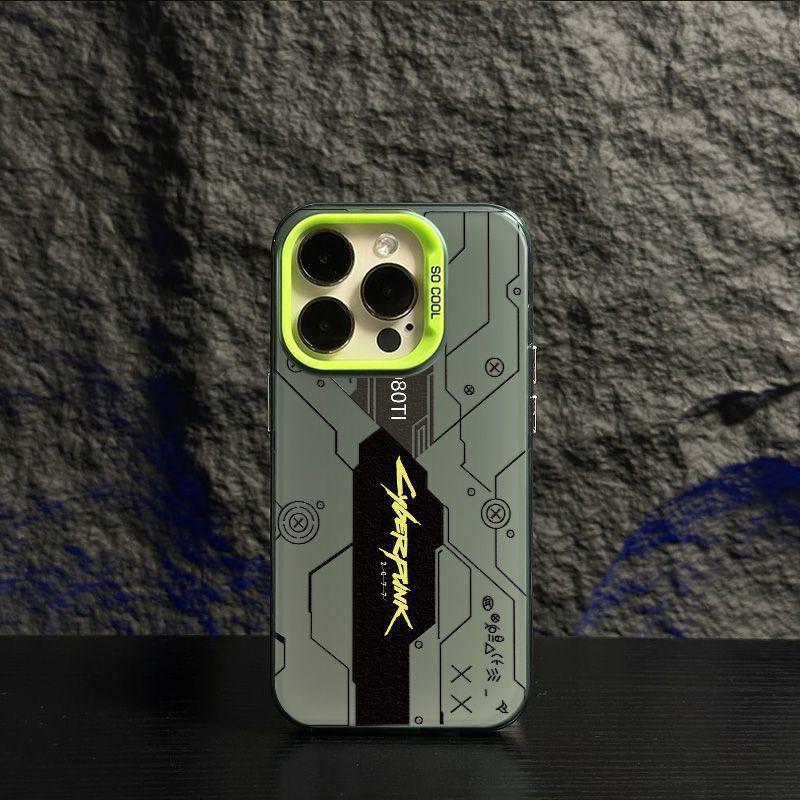 Cyberpunk iPhone Hülle für Apple 13-17 Pro/Pro Max: Trendiges und kreatives Design