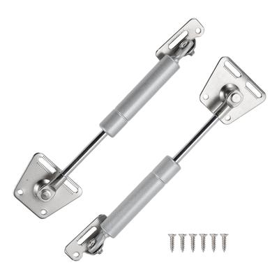 Motoforti Universelle Hubstützstrebe Gasfedern, 6 Zoll/155mm, 11 lbs/50N/5kg, Kohlenstoffstahl, Silberfarben, Set von 2